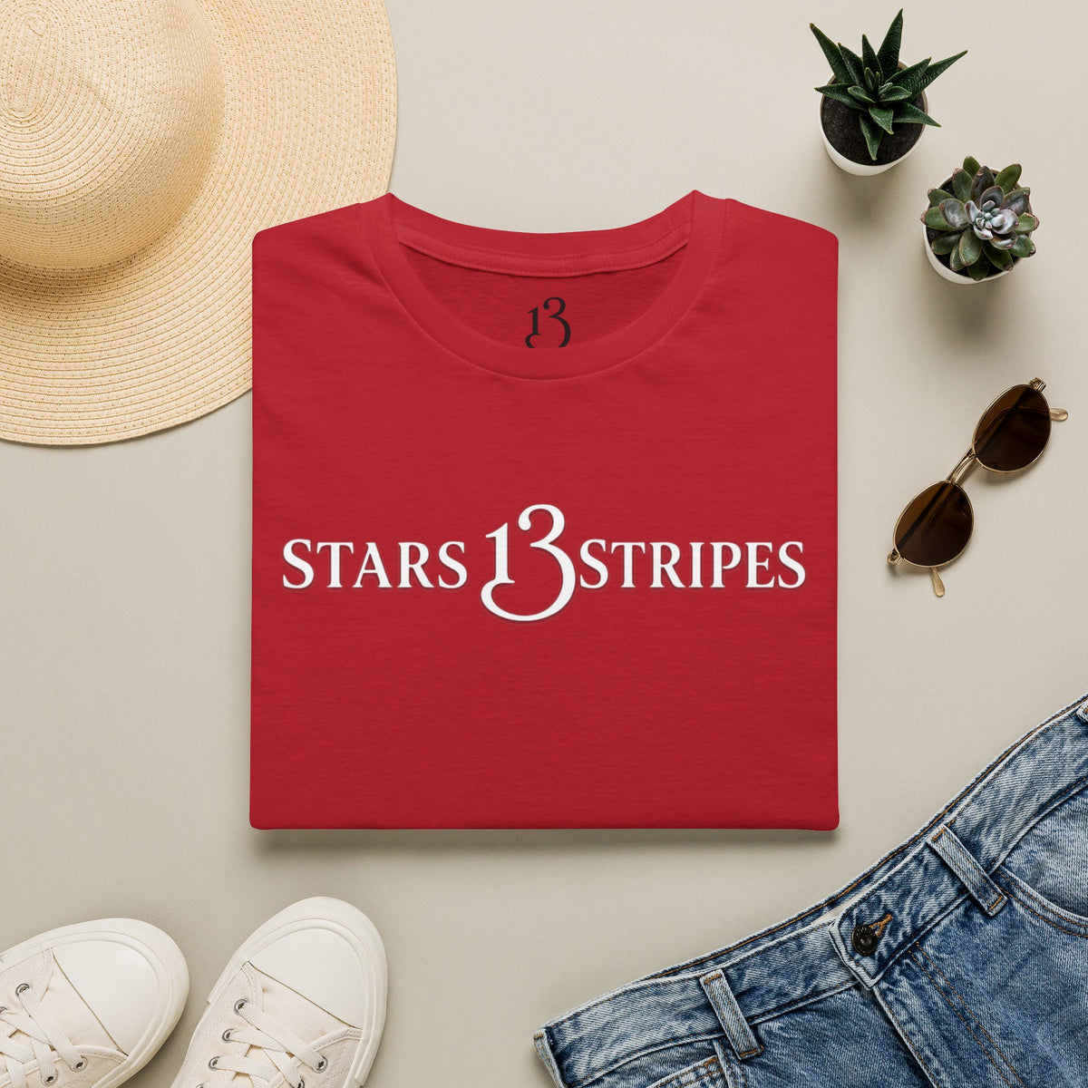 Arlington Soldier, Stars13stripeS Embossed T-Shirt