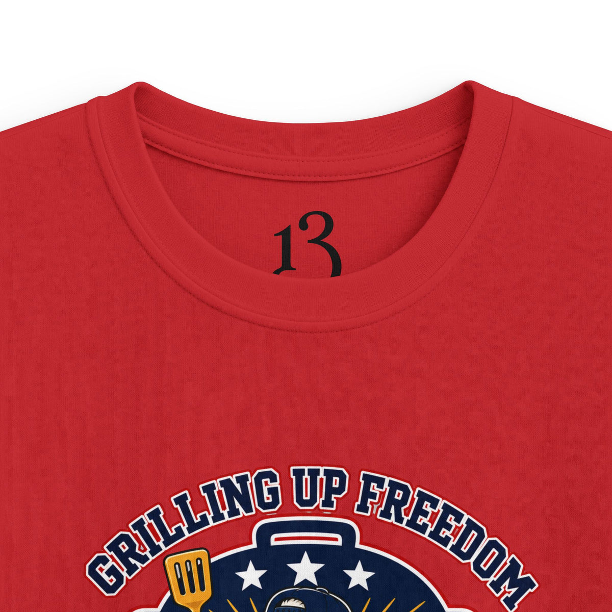 Kids T‑Shirt — "Grilling Up Freedom" USA Cookout Crew Patriotic BBQ Tee