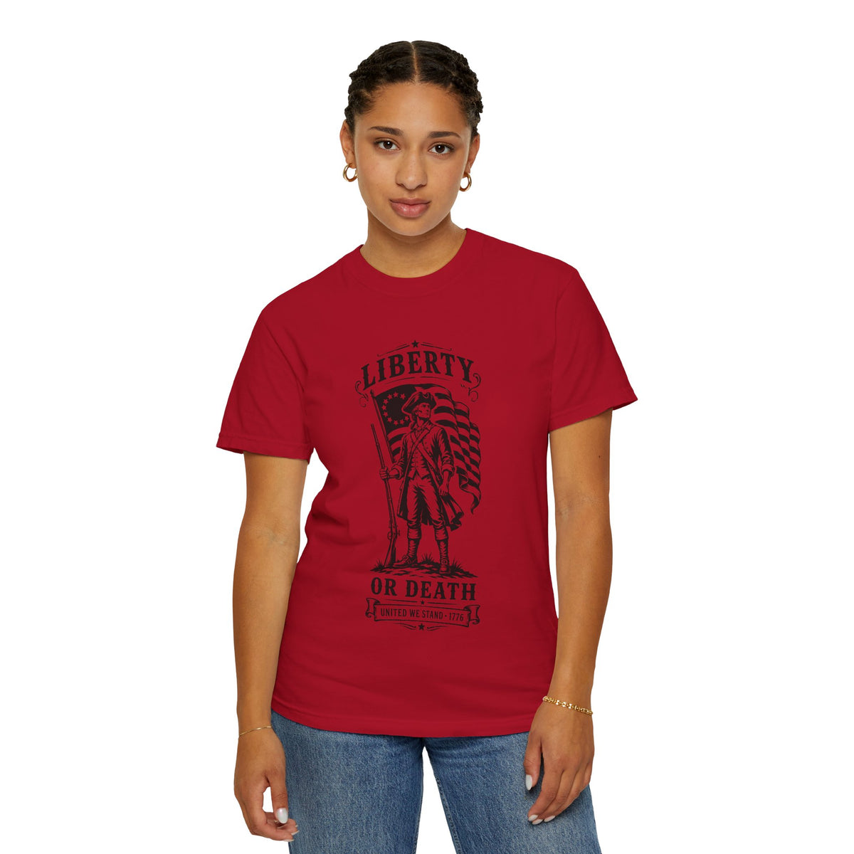 Liberty or Death T‑Shirt — Revolutionary Patriot Graphic Tee