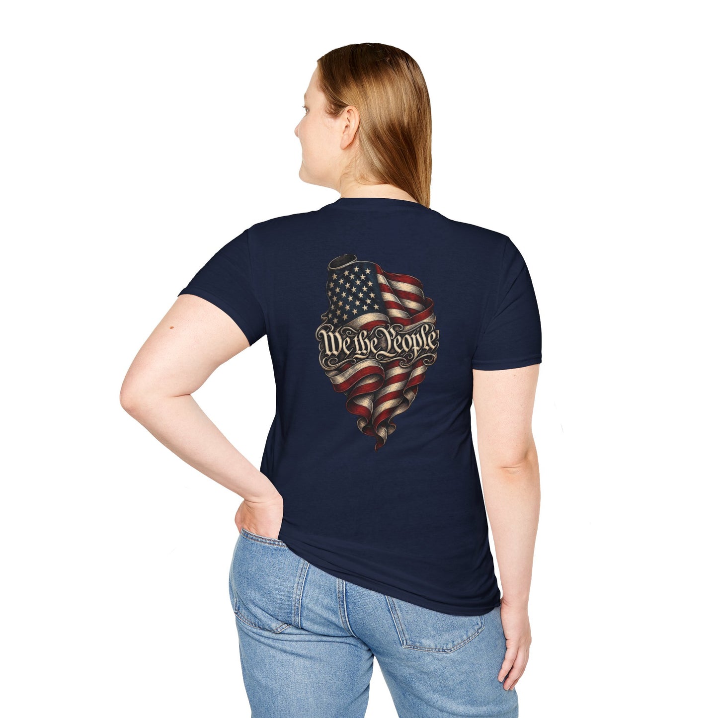 "We The People" Stars13stripeS Embossed T-Shirt