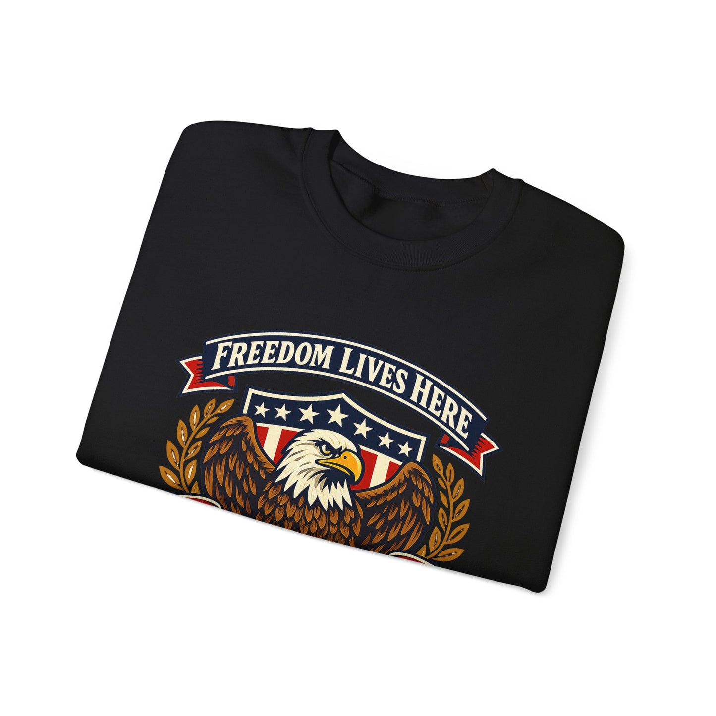 Freedom Lives Here Eagle Crewneck Sweatshirt