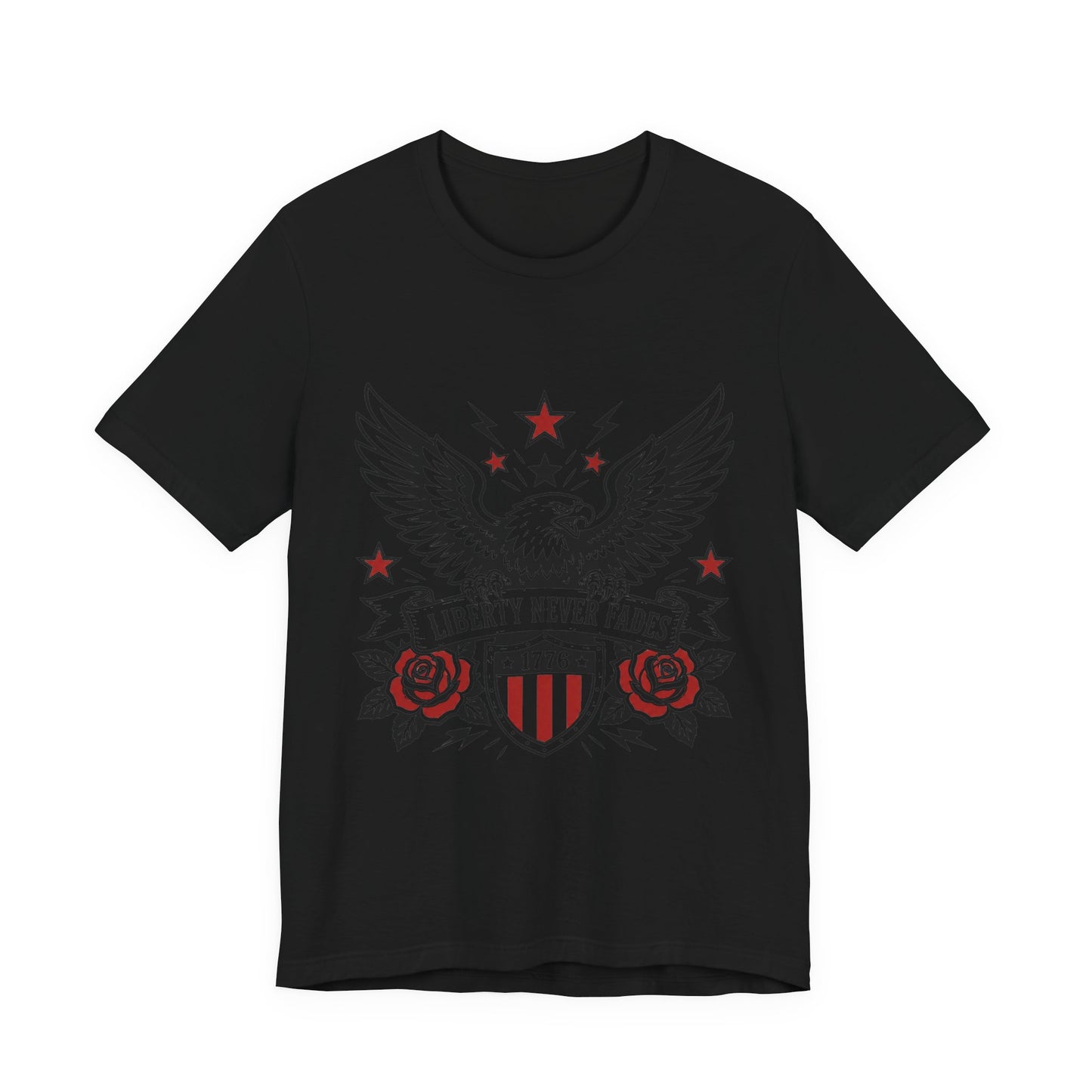 Liberty Never Fades Eagle T-Shirt – 1776 Patriotic American Tee