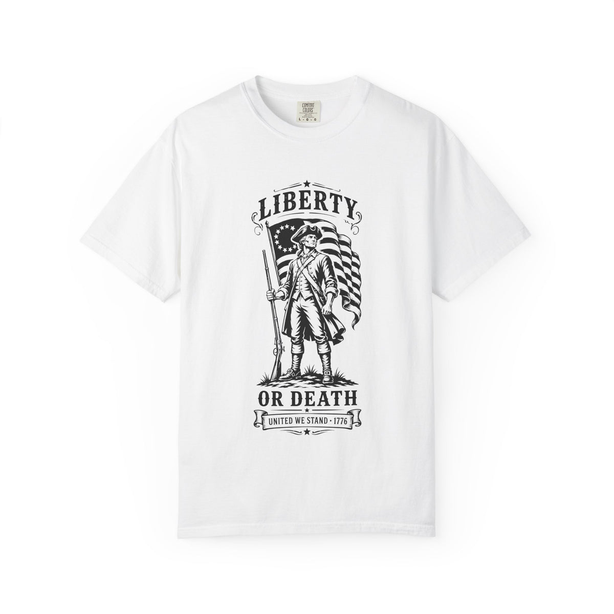 Liberty or Death T‑Shirt — Revolutionary Patriot Graphic Tee