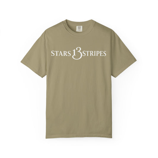 Stars13stripeS T‑Shirt — Vintage Olive Graphic Tee
