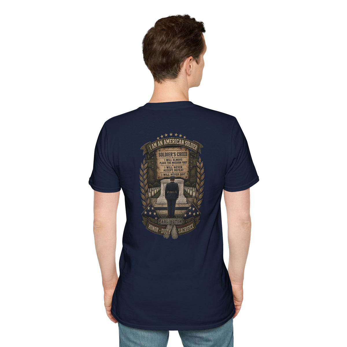 American Soldier Creed T-Shirt — I Am An American Soldier Military Tribute Tee