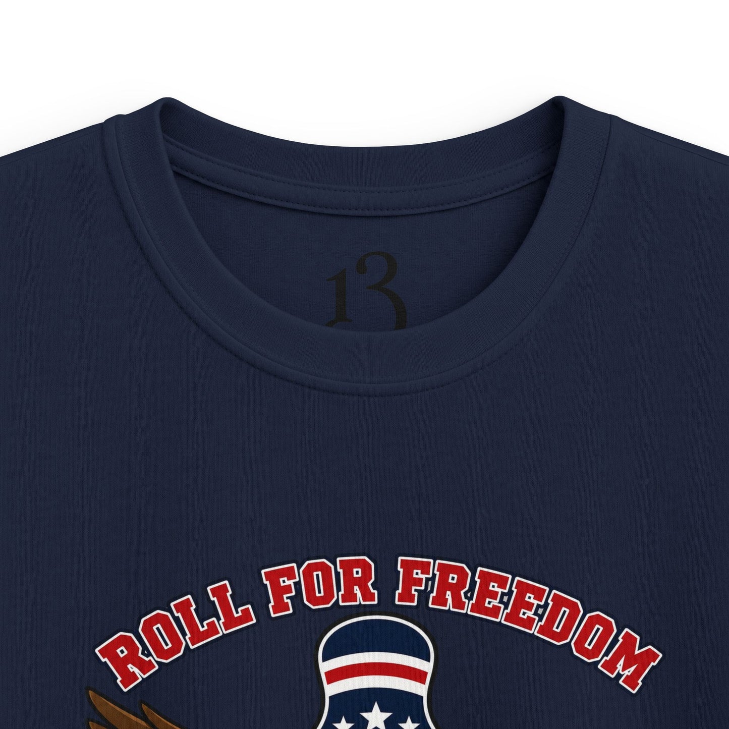 Kids Tee - Bowling Eagle “Roll For Freedom” Patriotic Graphic