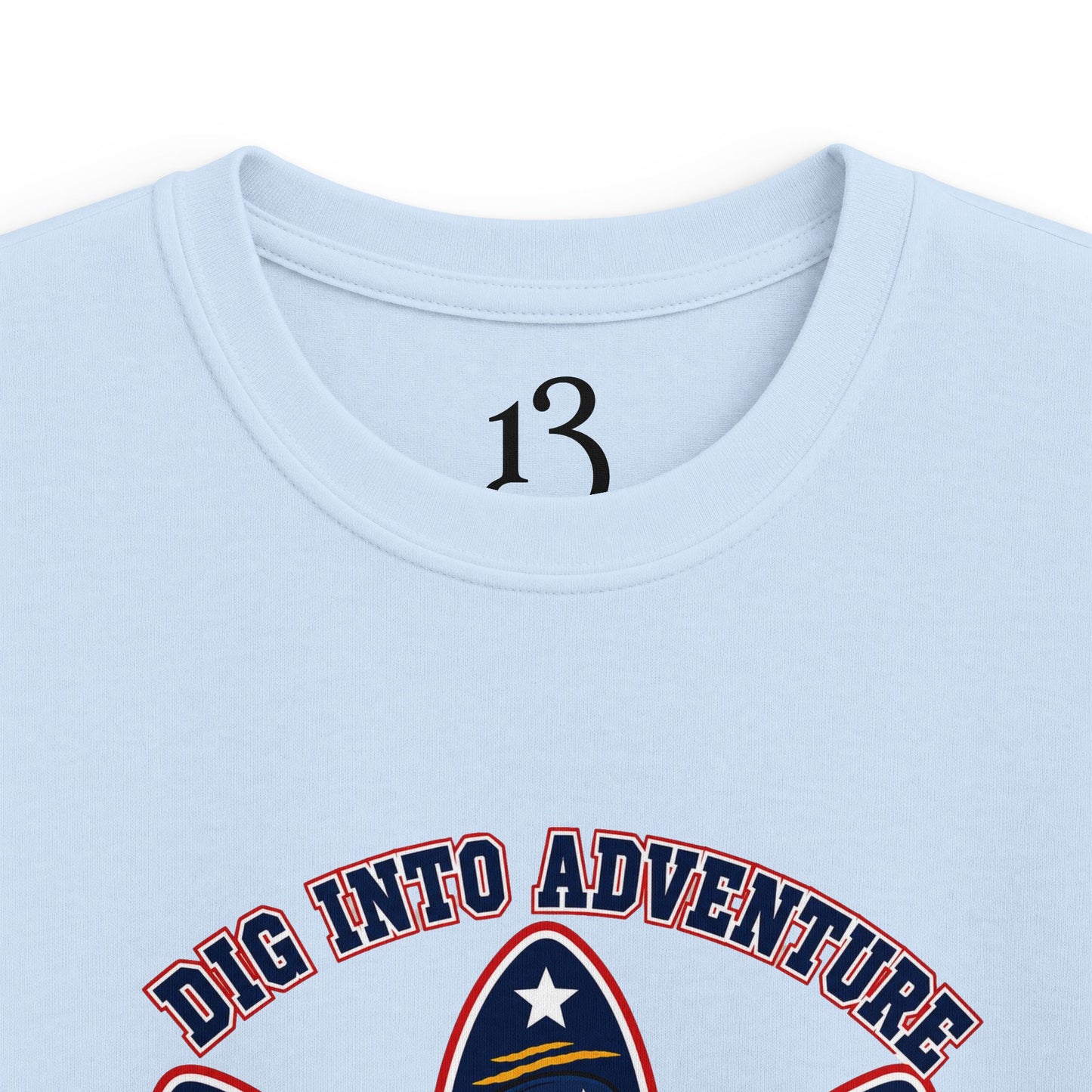 Kids T-Shirt - "Dig Into Adventure: Discover America" Patriotic Eagle Tee