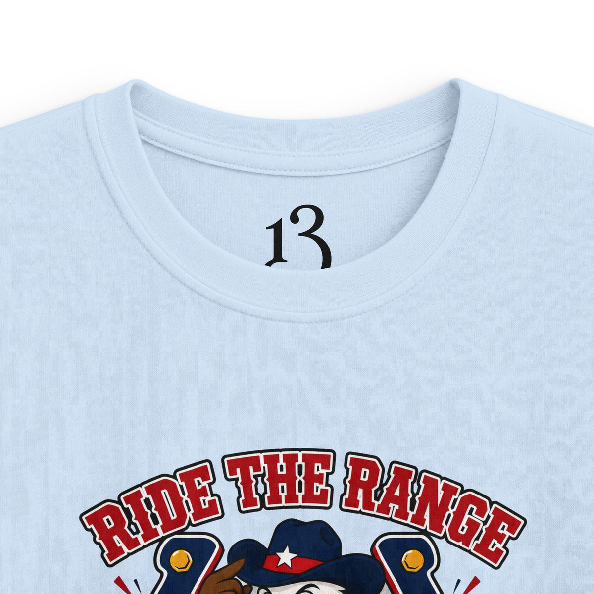 Kids T-Shirt - "Ride the Range Wild and Free" Cowboy Eagle Graphic
