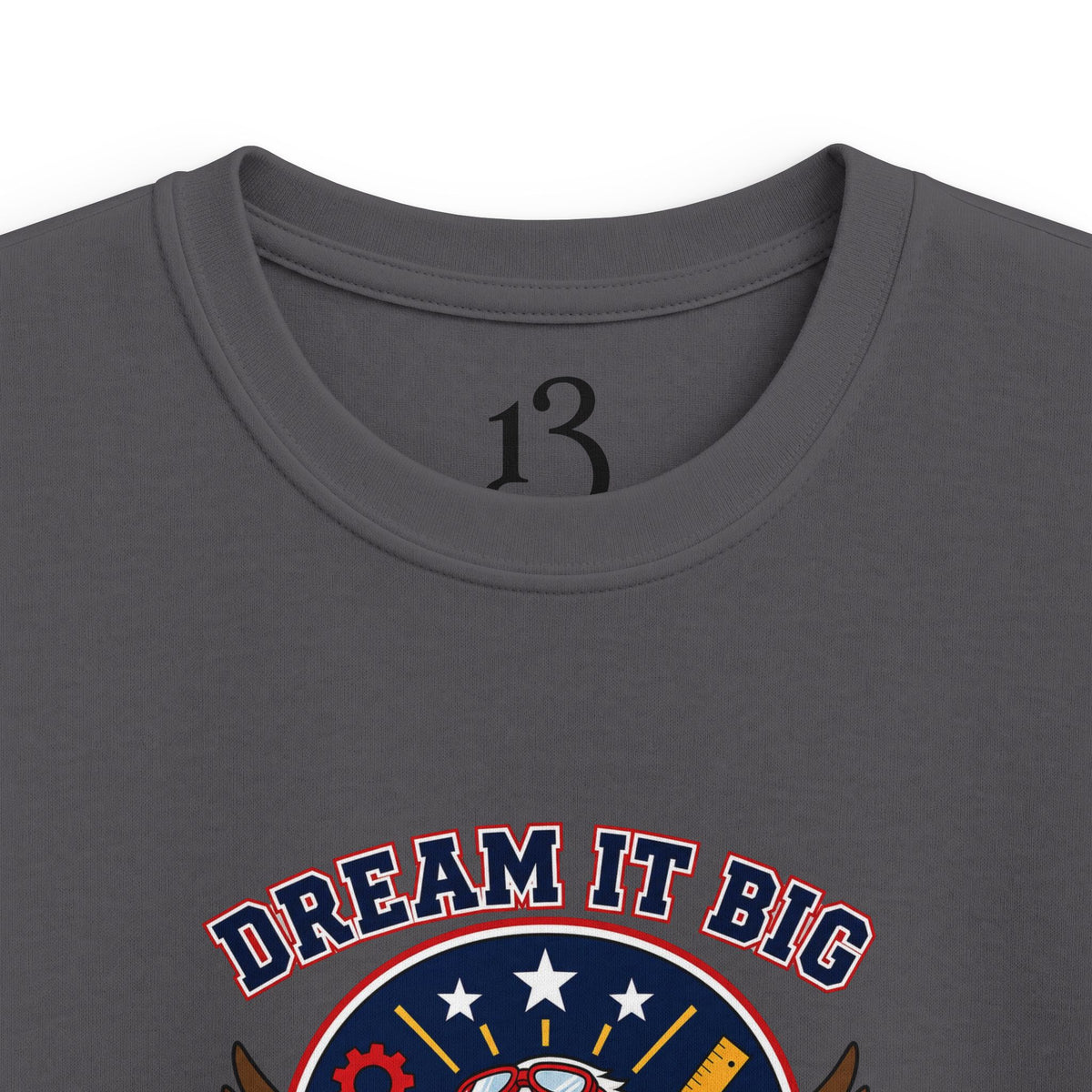 Kids Tee — "Dream It Big, Build The Future" Eagle Graphic