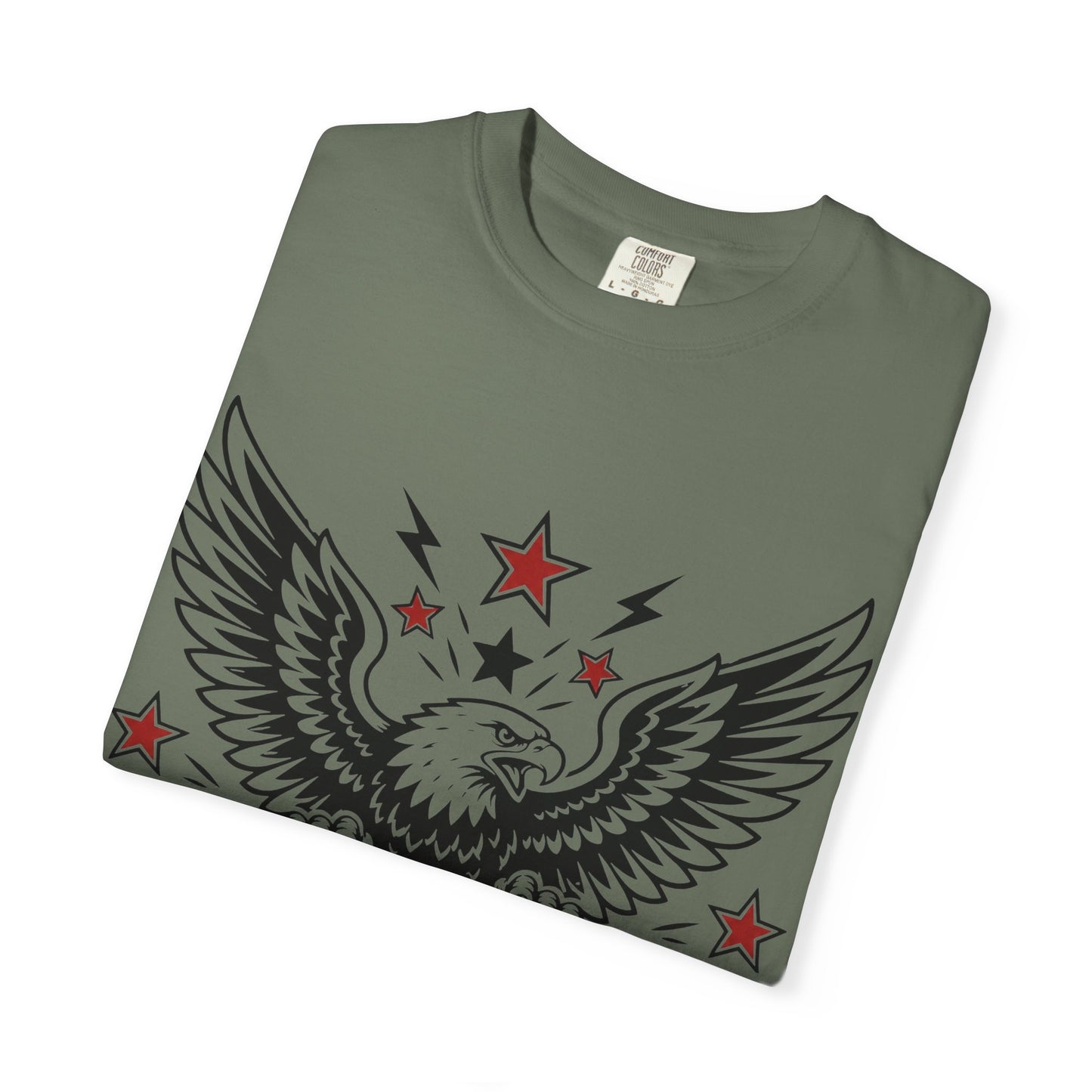 Liberty Never Fades Eagle T-Shirt — Patriotic 1776 Shield Tee