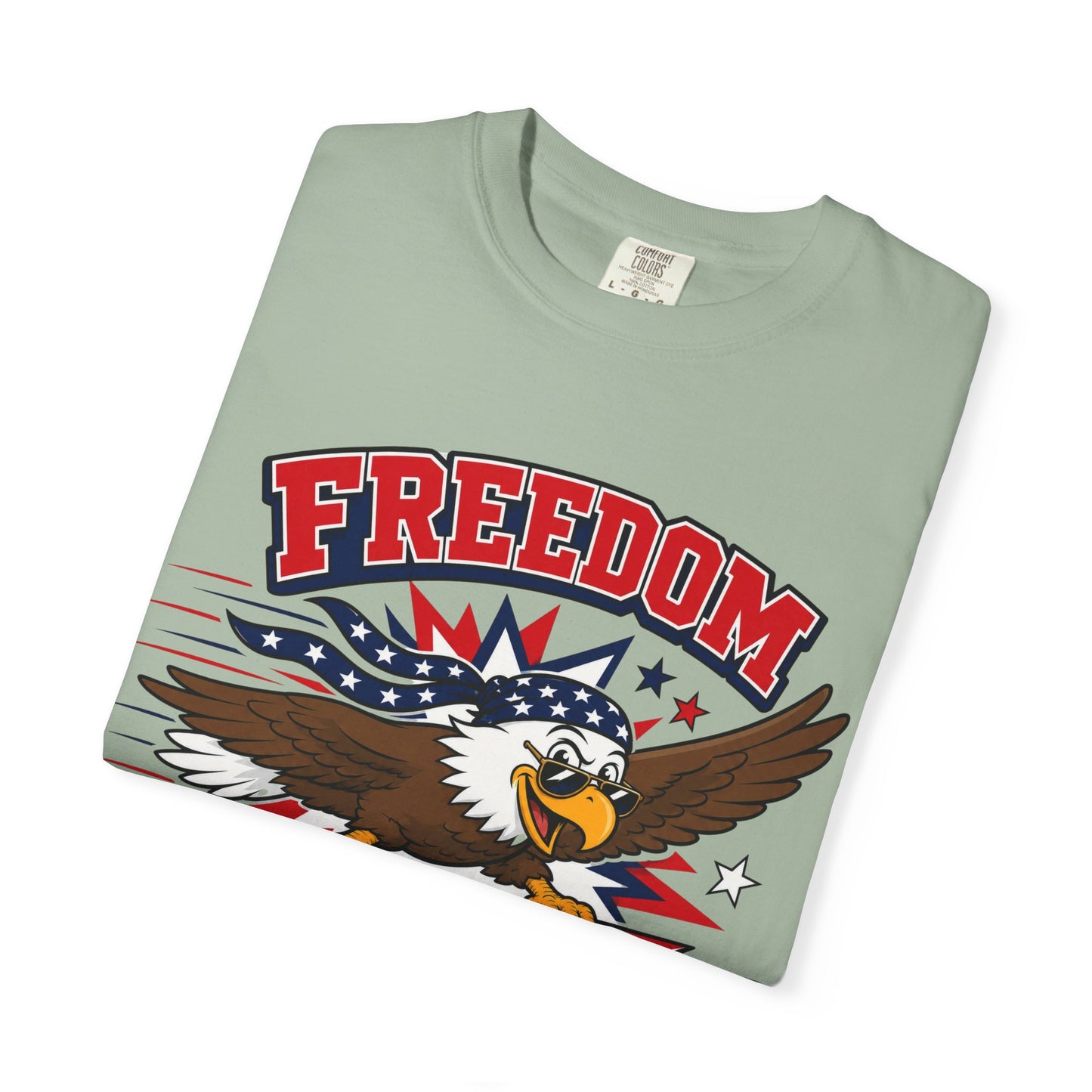 Freedom Flies Fast T-Shirt — Patriotic Eagle Graphic Tee