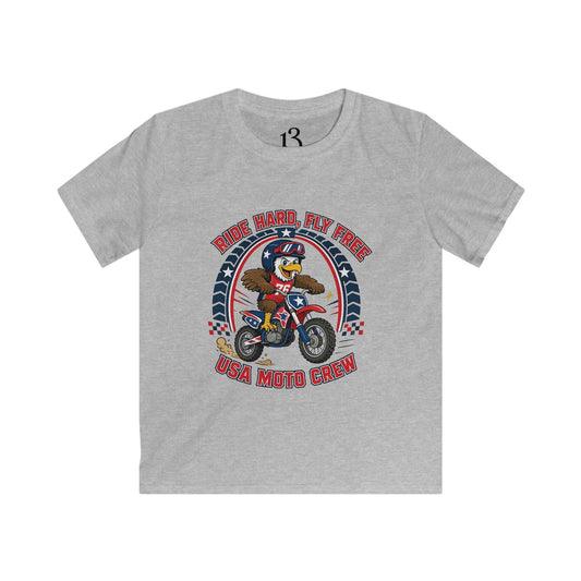 Kids Moto Tee — Born Racer, My Pride Dirt Bike Shirt