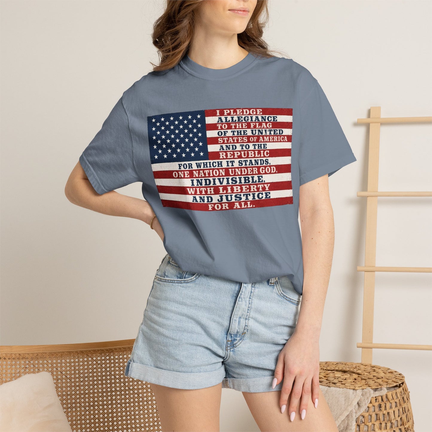 Pledge of Allegiance American Flag T-Shirt