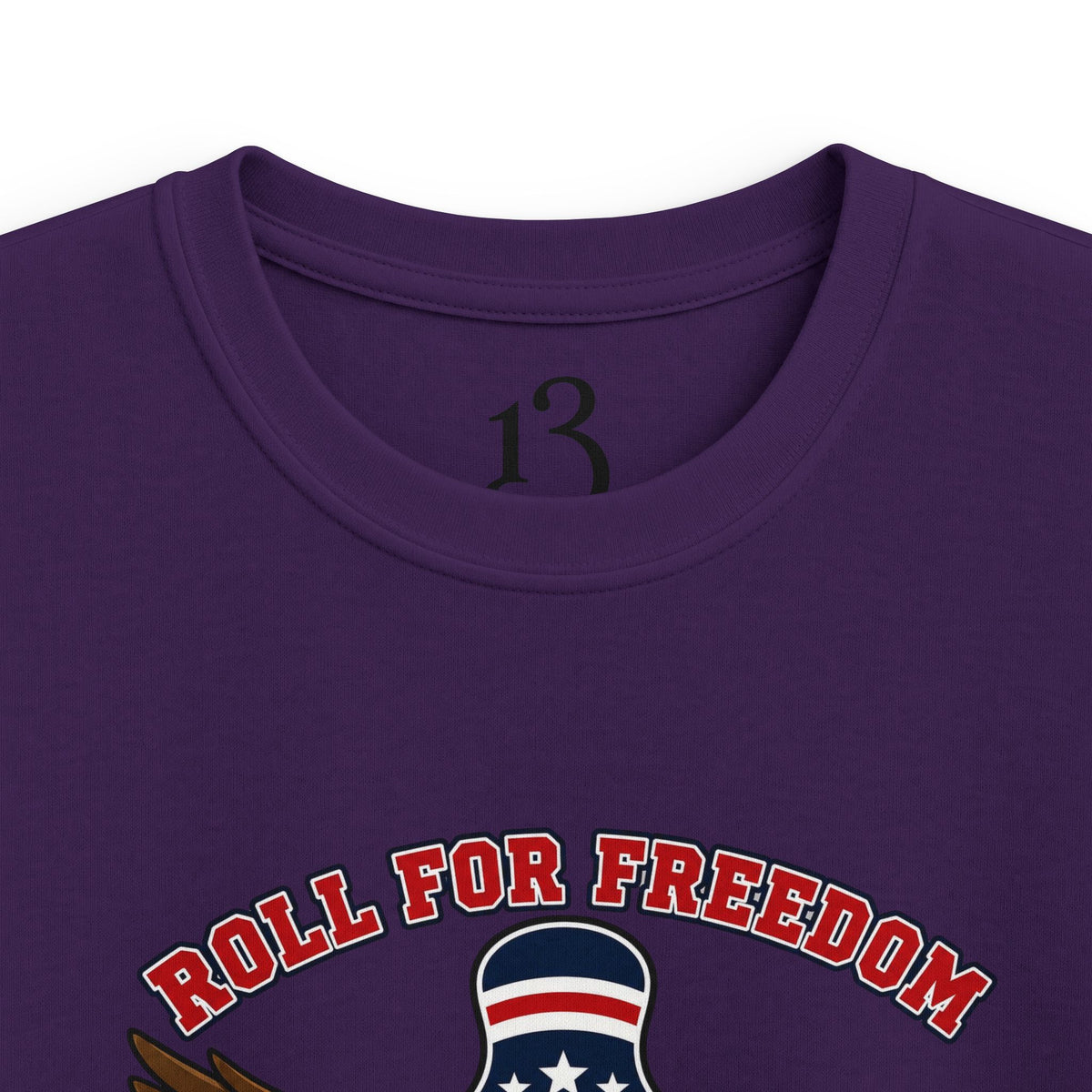 Kids Tee - Bowling Eagle “Roll For Freedom” Patriotic Graphic