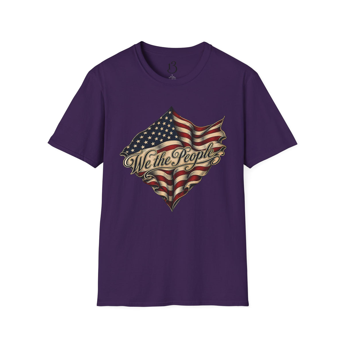 We the People Flag T-Shirt — Vintage American Patriotic Tee