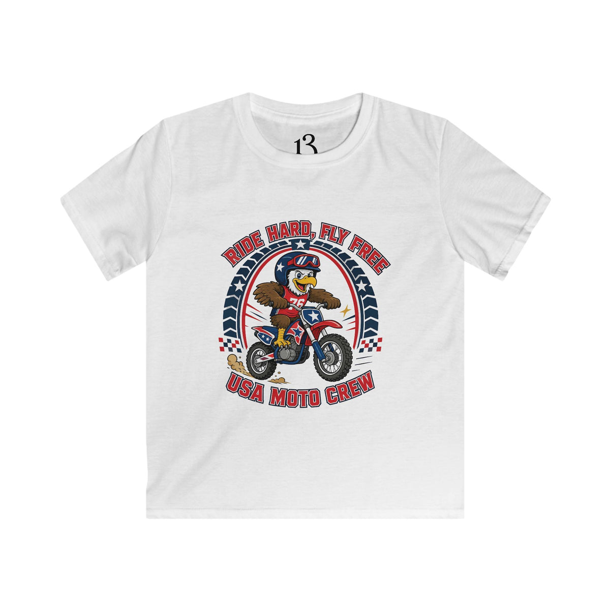 Kids Moto Tee — Born Racer, My Pride Dirt Bike Shirt