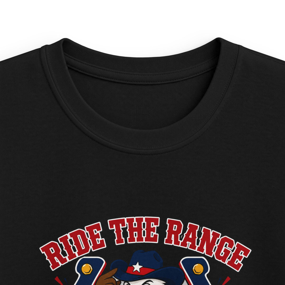 Kids T-Shirt - "Ride the Range Wild and Free" Cowboy Eagle Graphic
