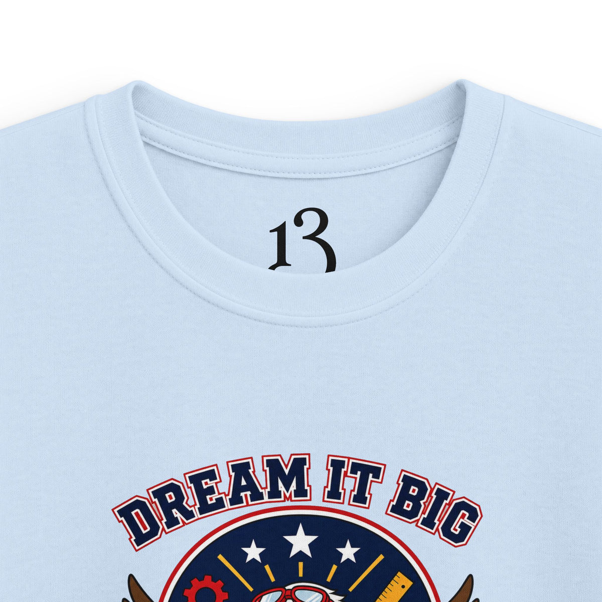 Kids Tee — "Dream It Big, Build The Future" Eagle Graphic