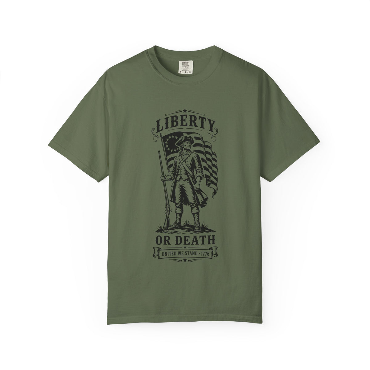 Liberty or Death T‑Shirt — Revolutionary Patriot Graphic Tee