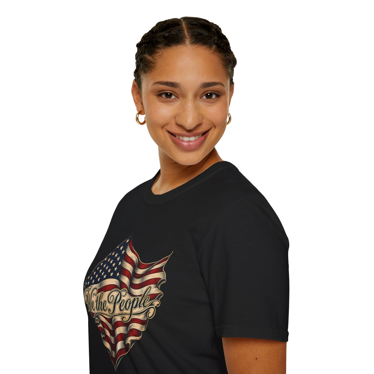 We the People Flag T-Shirt — Vintage American Patriotic Tee