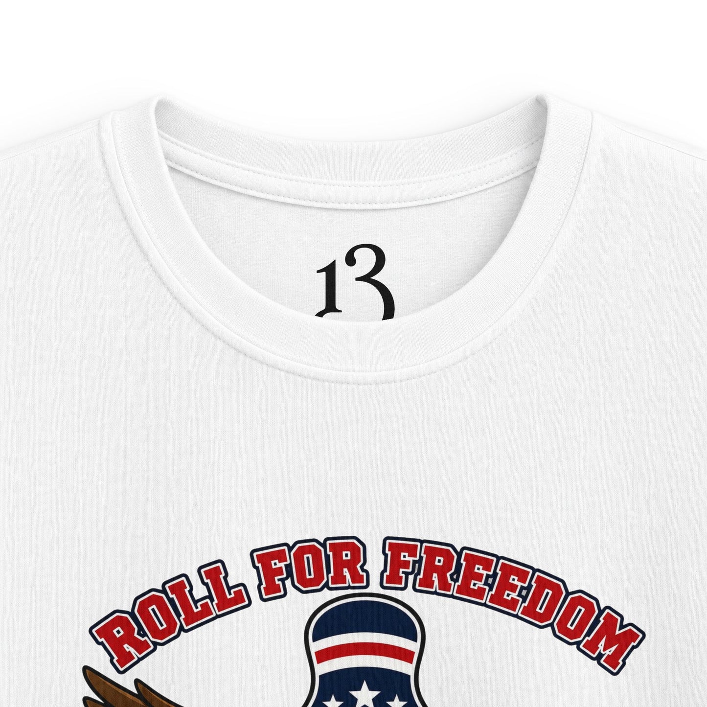 Kids Tee - Bowling Eagle “Roll For Freedom” Patriotic Graphic