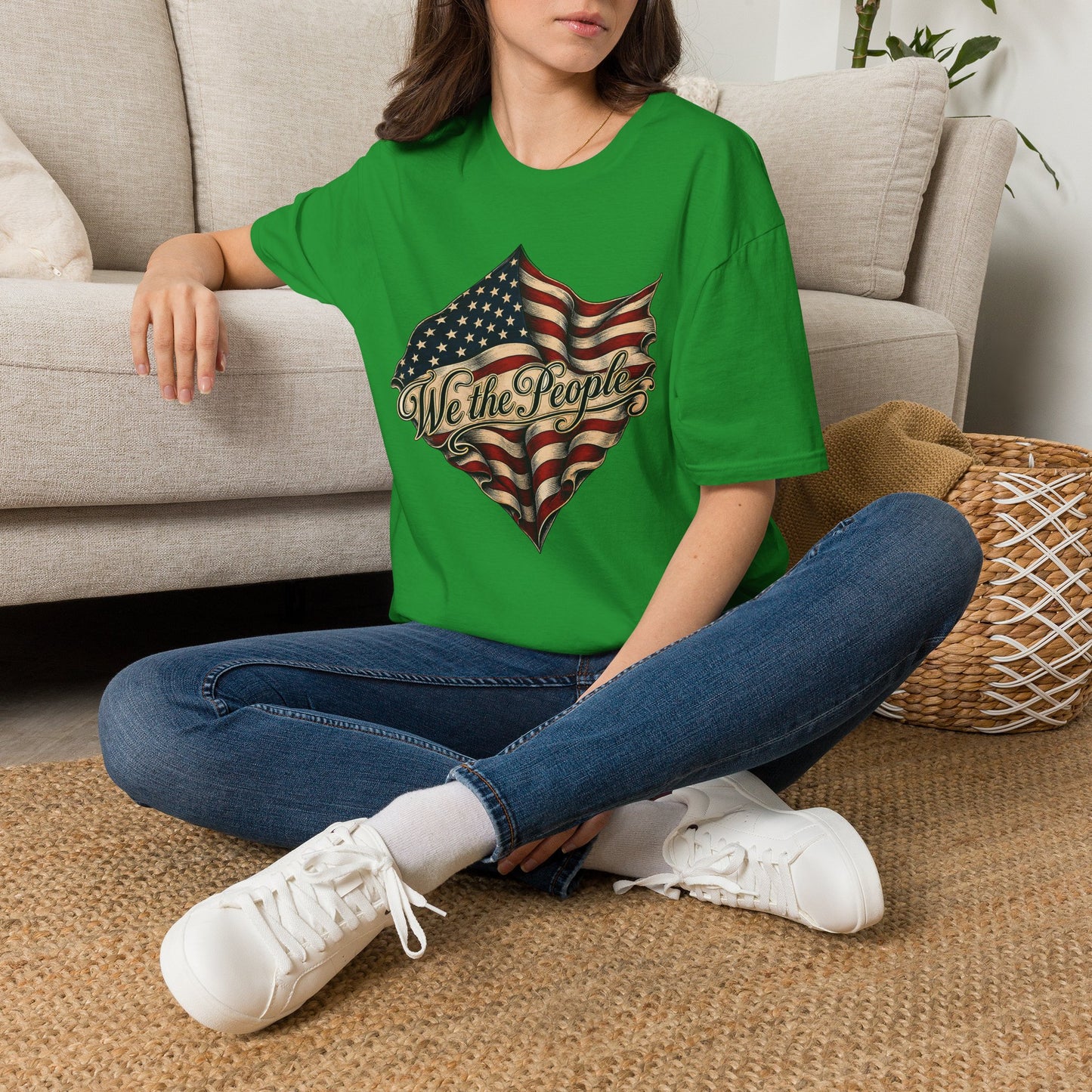 We the People Flag T-Shirt — Vintage American Patriotic Tee