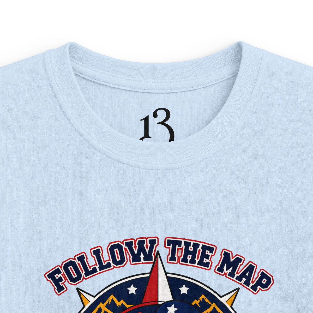 Kids Tee – "Follow the Map, Freedom Awaits" Eagle Adventure Graphic