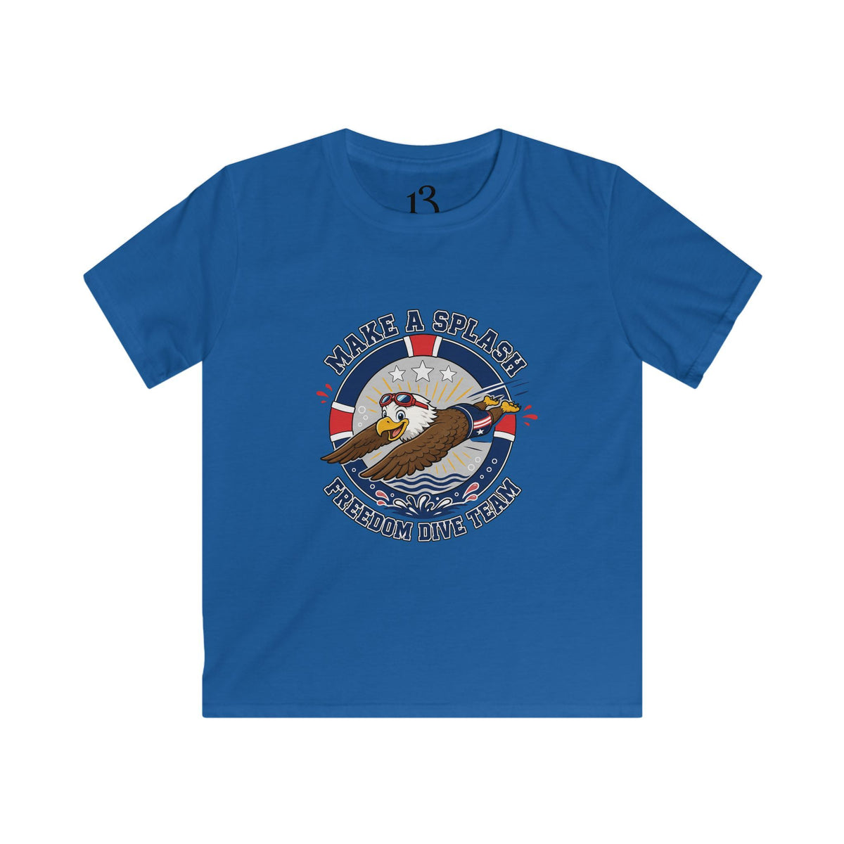 Kids Tee - "Make a Splash" Freedom Dive Team Eagle Graphic