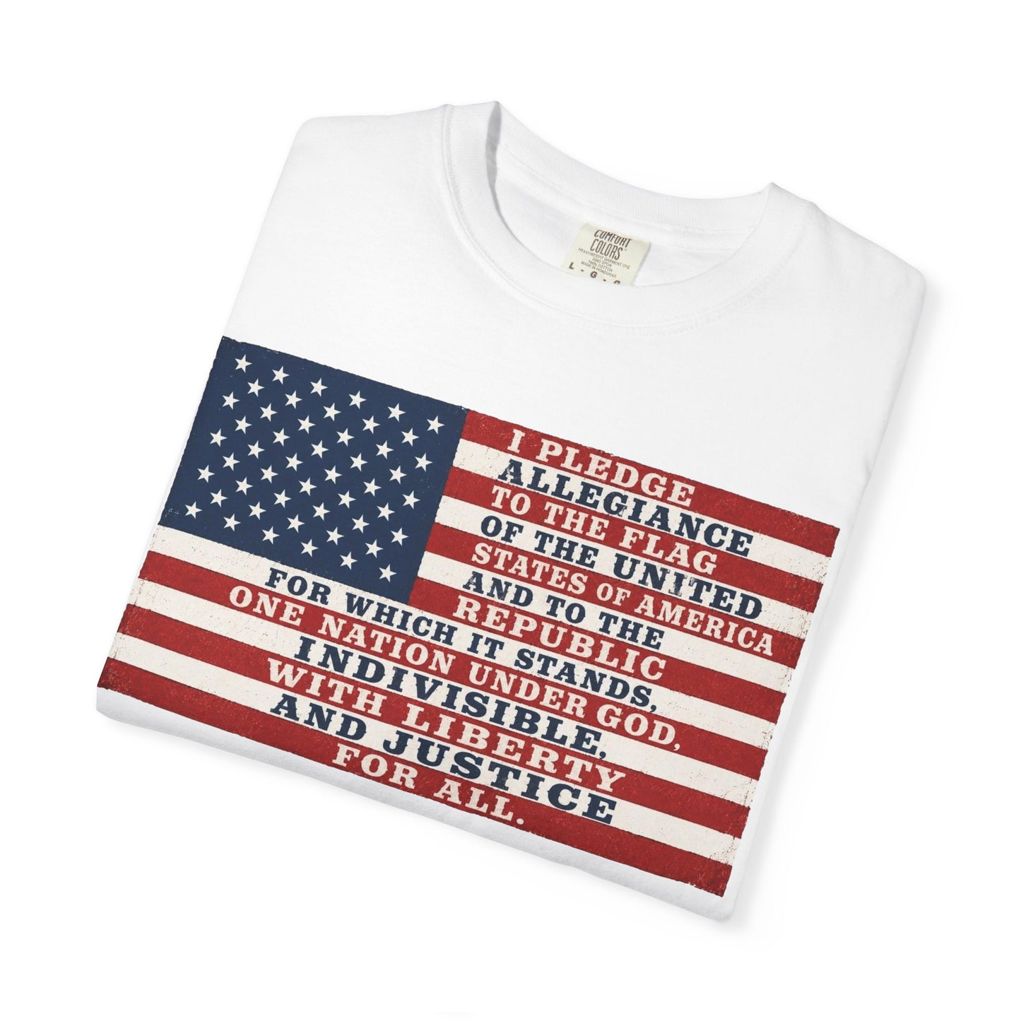 Pledge of Allegiance American Flag T-Shirt