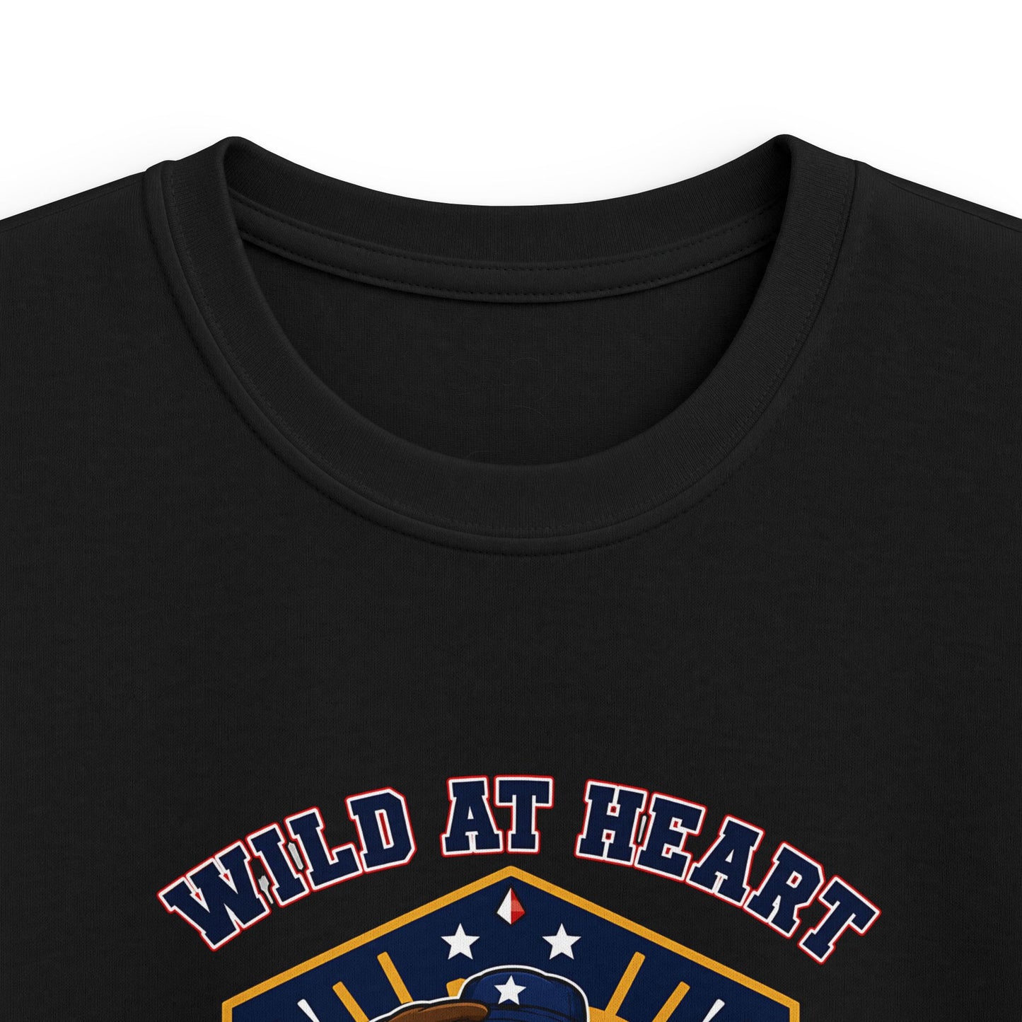 Kids Tee — "Wild at Heart, Ready to Be Free" Adventure Bear Graphic