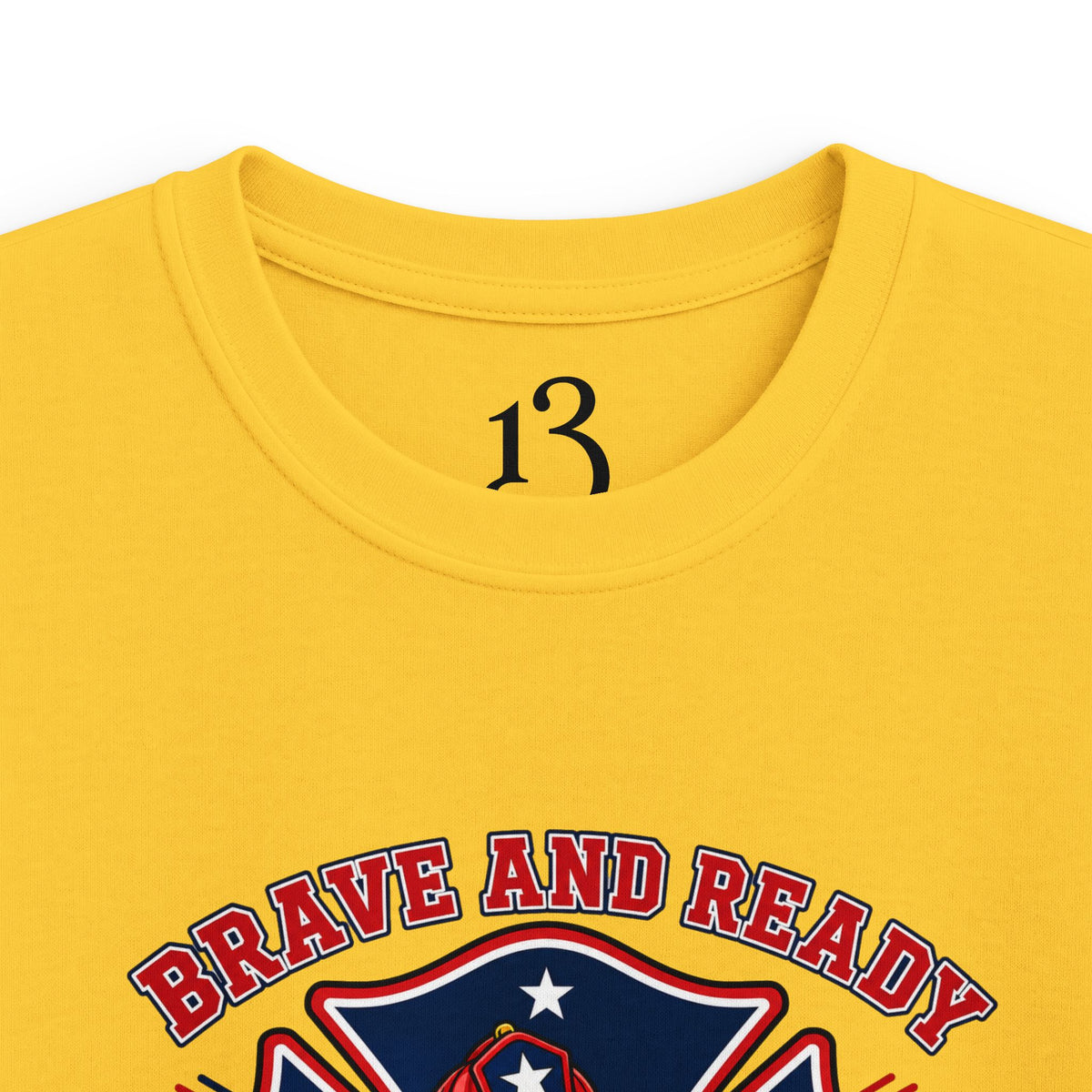 Kids Tee — Brave and Ready Fire Rescue Crew Graphic