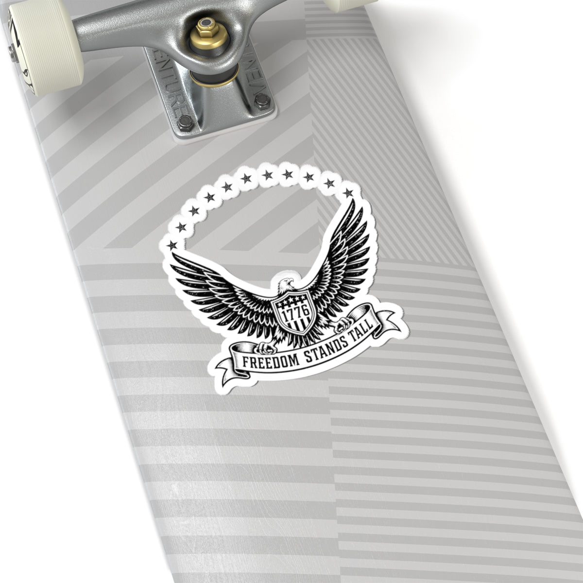 Freedom Stands Tall Eagle Sticker — 1776 Patriotic Kiss-Cut Decal