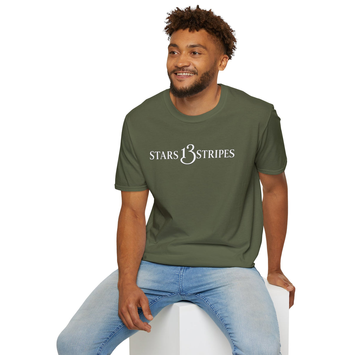 "We The People" Stars13stripeS Embossed T-Shirt