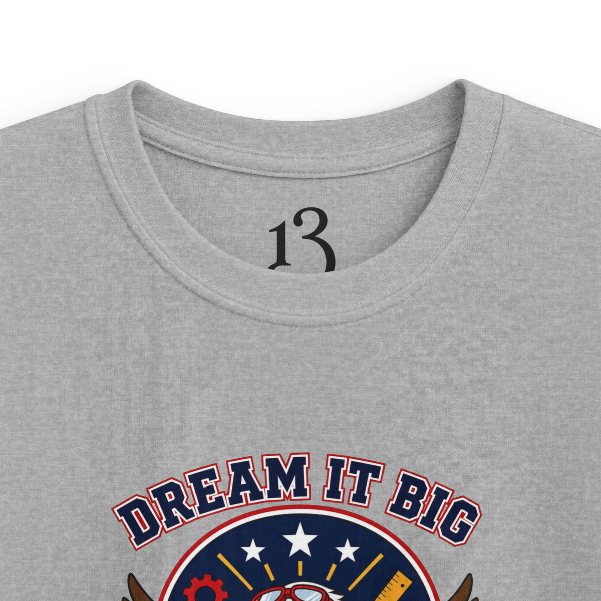 Kids Tee — "Dream It Big, Build The Future" Eagle Graphic