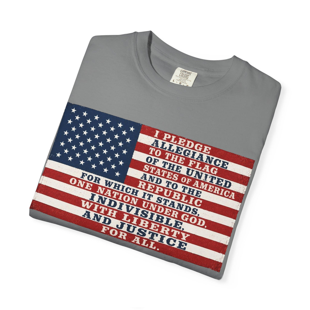 Pledge of Allegiance American Flag T-Shirt
