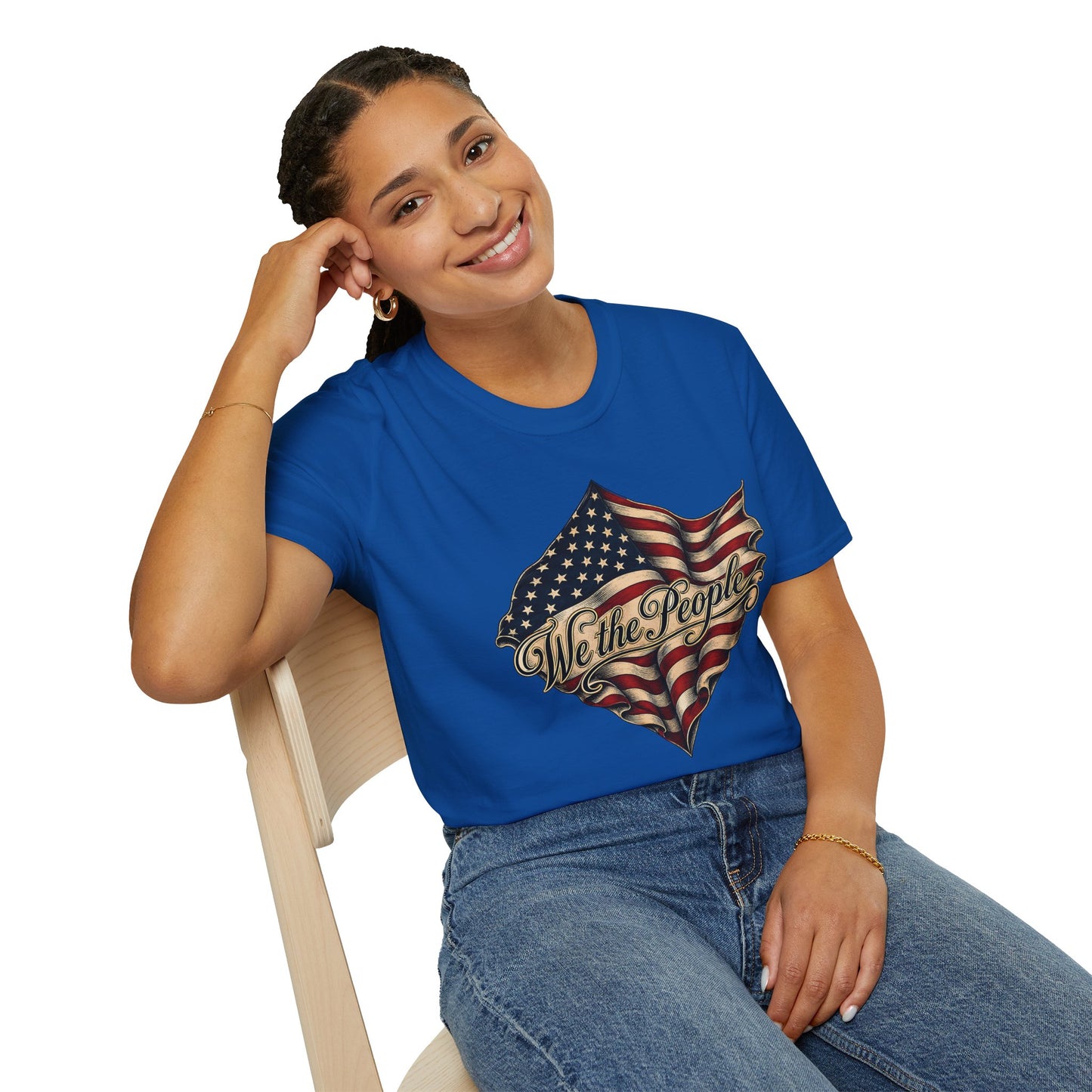 We the People Flag T-Shirt — Vintage American Patriotic Tee