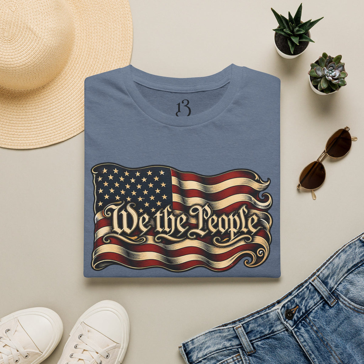 We the People American Flag T‑Shirt