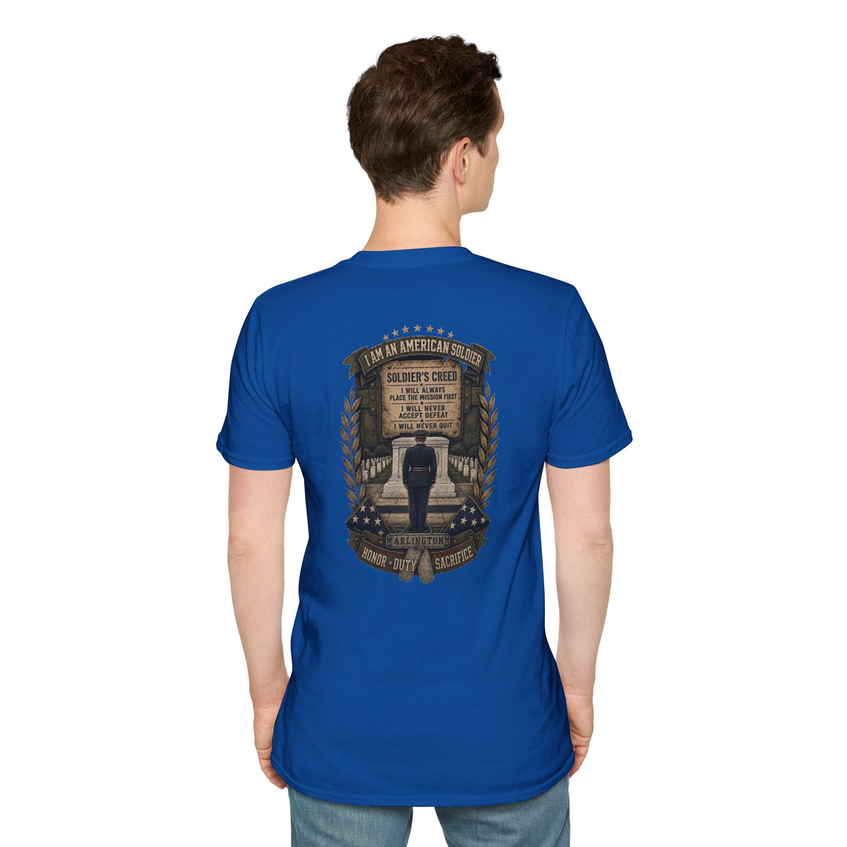 American Soldier Creed T-Shirt — I Am An American Soldier Military Tribute Tee