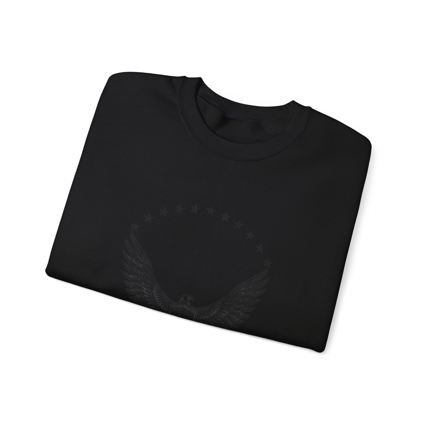 Eagle Emblem Crewneck Sweatshirt — "Freedom Stands Tall" Graphic