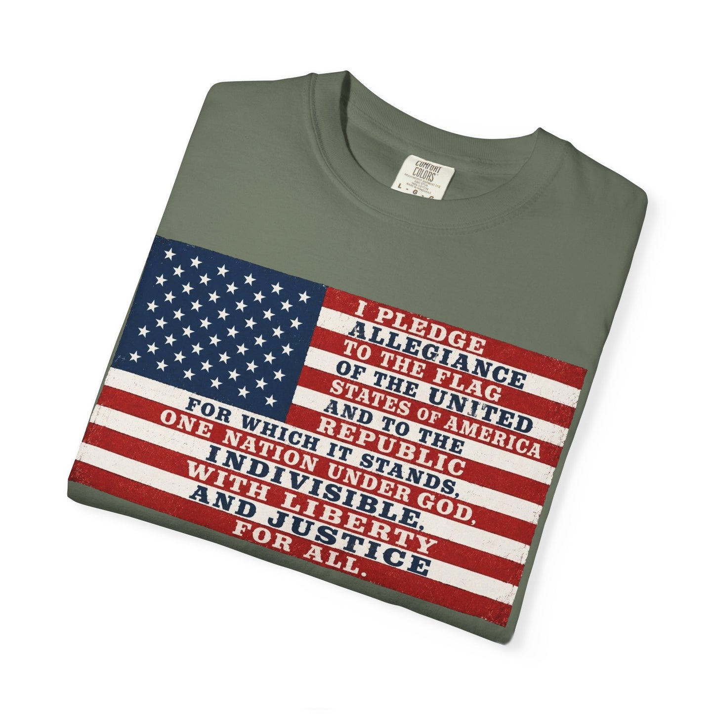 Pledge of Allegiance American Flag T-Shirt