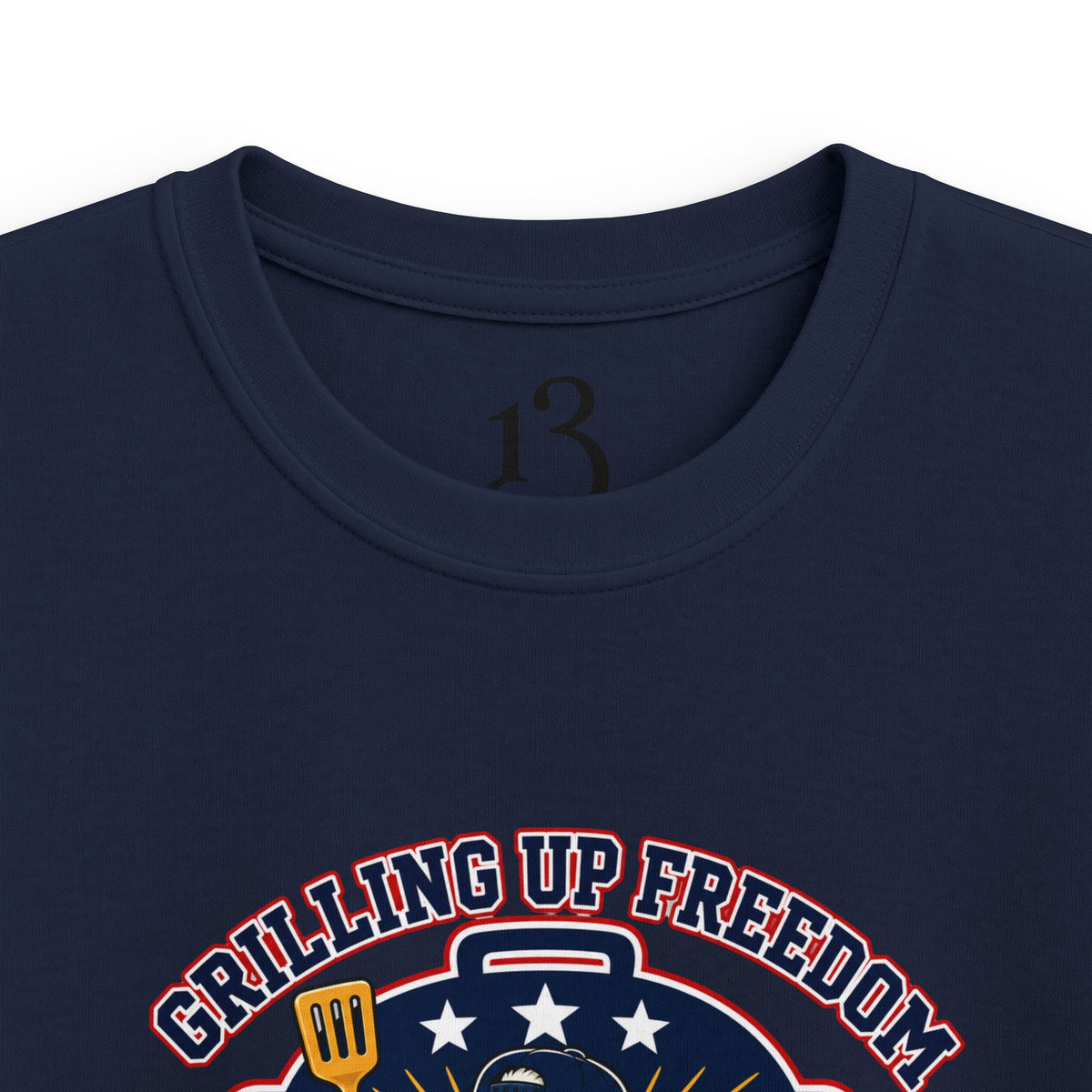 Kids T‑Shirt — "Grilling Up Freedom" USA Cookout Crew Patriotic BBQ Tee