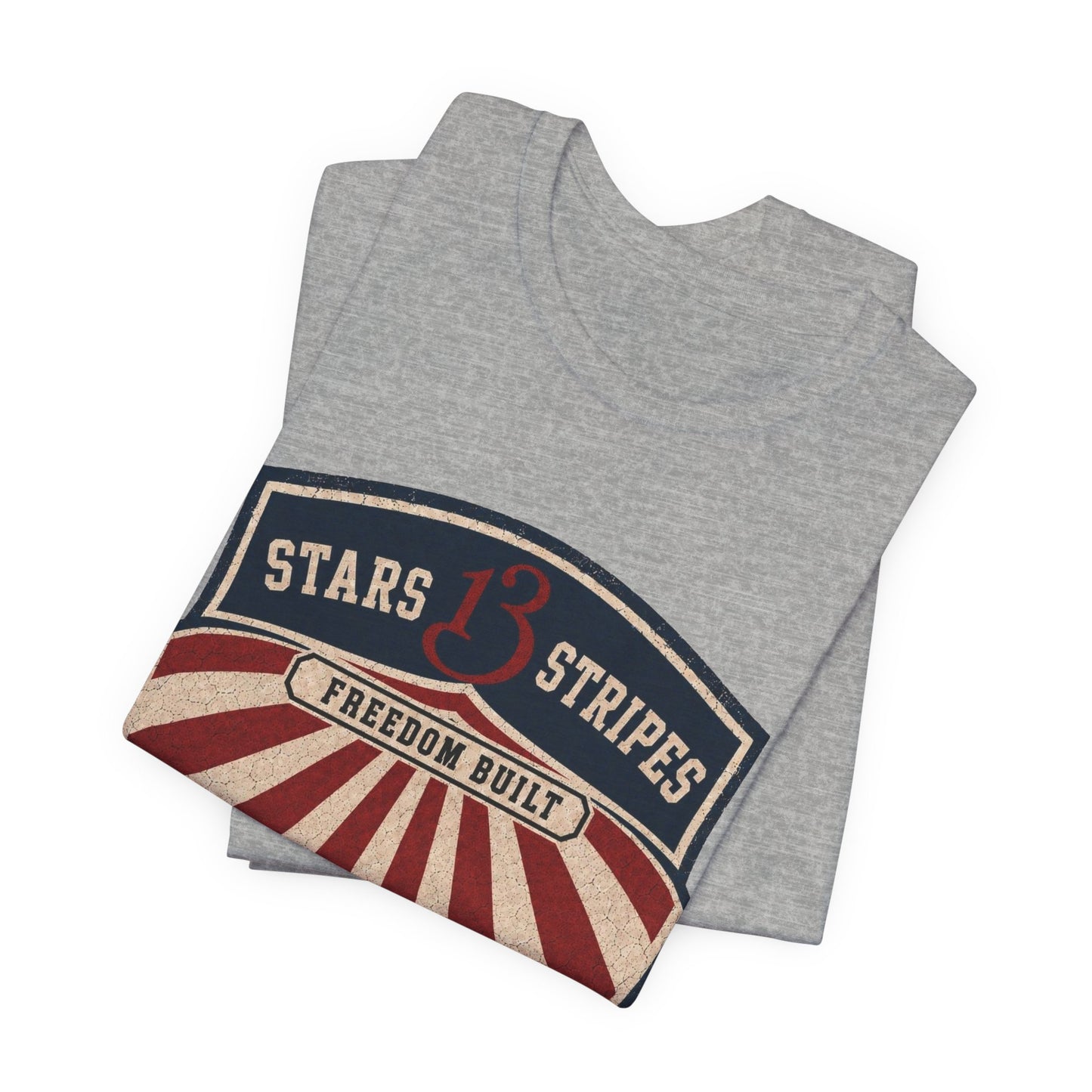 Stars13stripeS Shield T‑Shirt — Freedom Built USA Heritage Tee