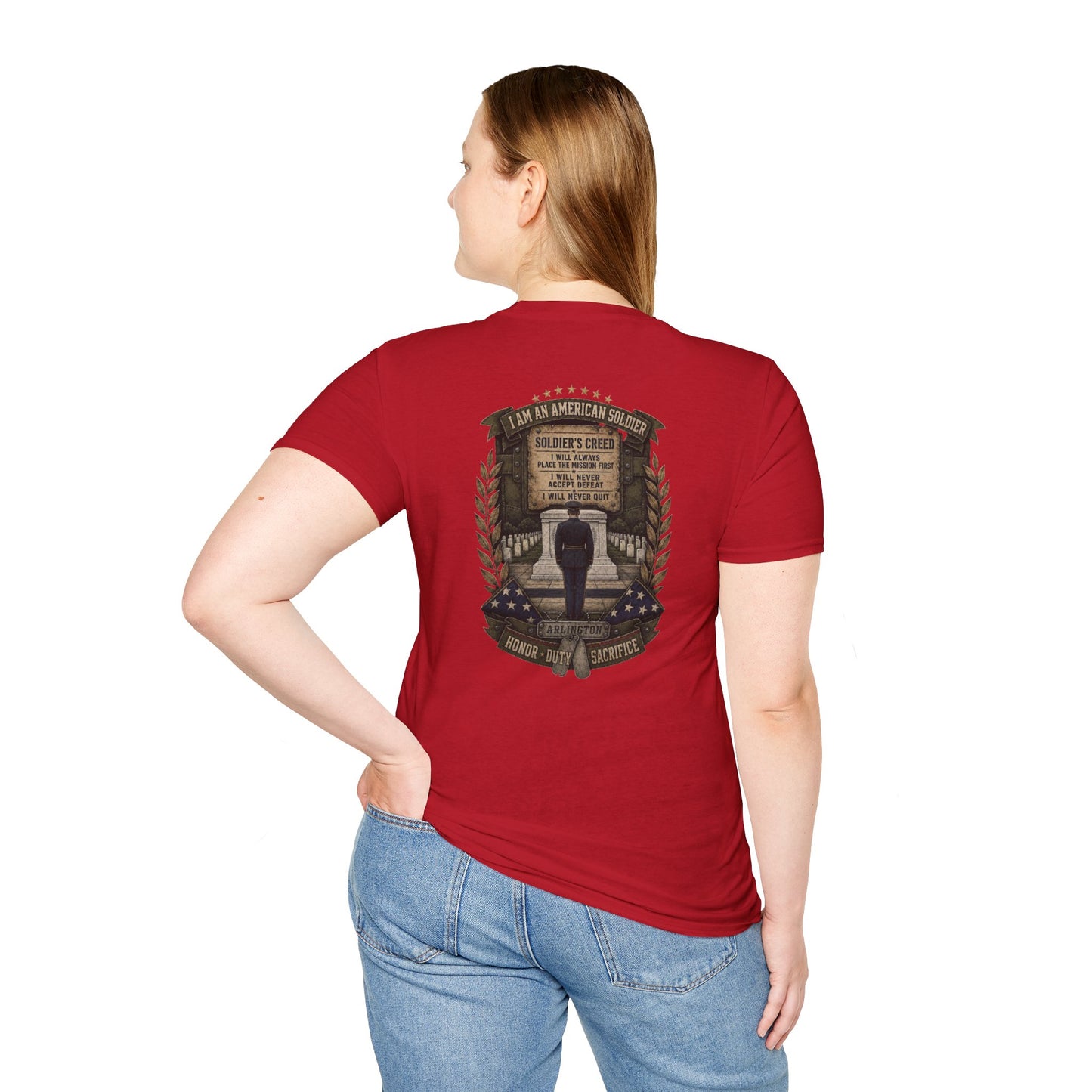 American Soldier Creed T-Shirt — I Am An American Soldier Military Tribute Tee