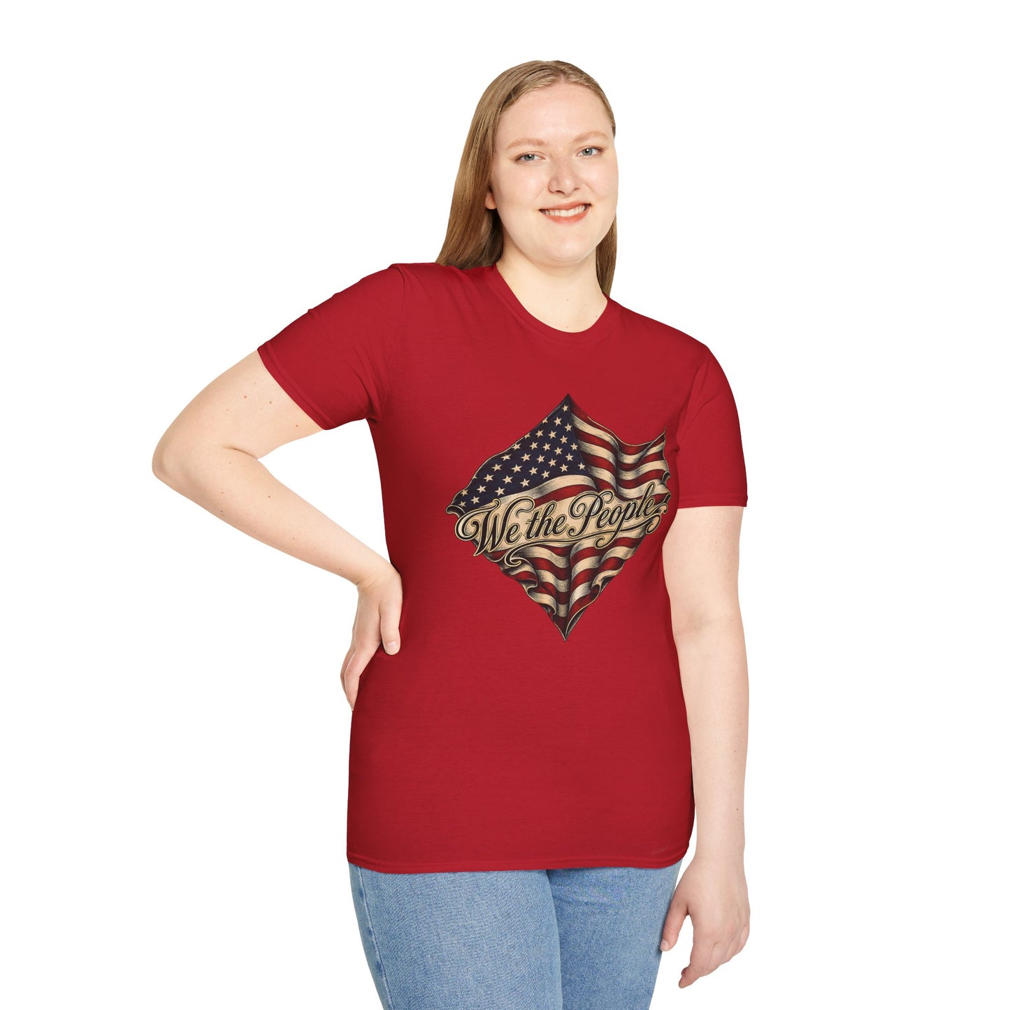 We the People Flag T-Shirt — Vintage American Patriotic Tee