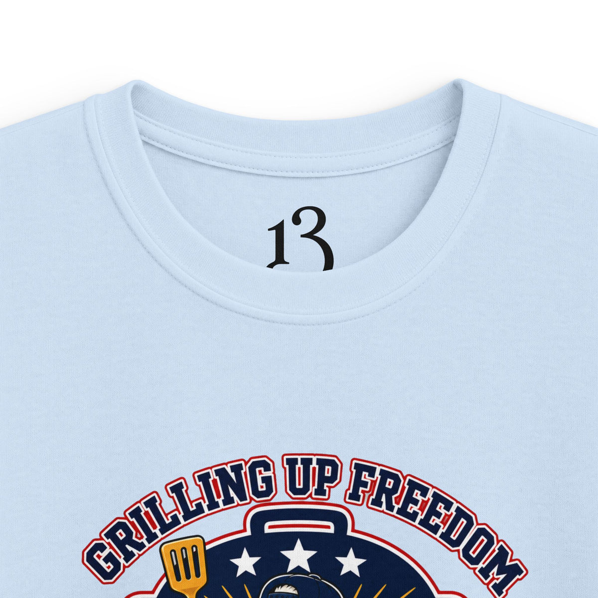 Kids T‑Shirt — "Grilling Up Freedom" USA Cookout Crew Patriotic BBQ Tee