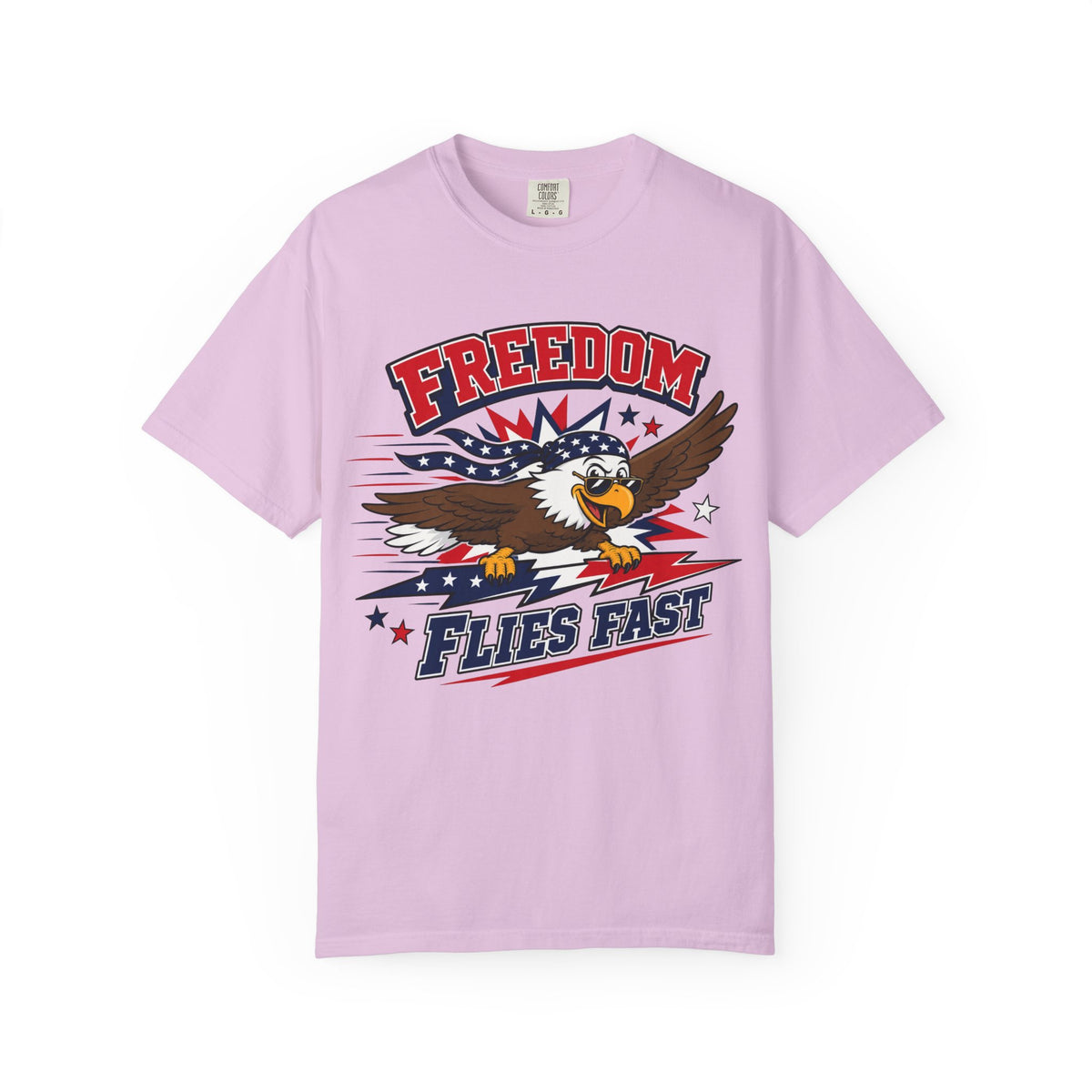 Freedom Flies Fast T-Shirt — Patriotic Eagle Graphic Tee