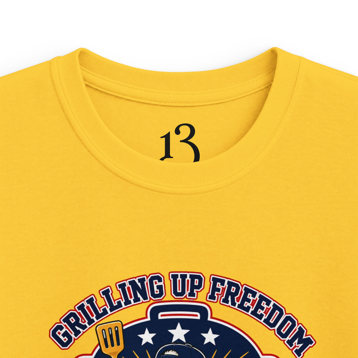 Kids T‑Shirt — "Grilling Up Freedom" USA Cookout Crew Patriotic BBQ Tee
