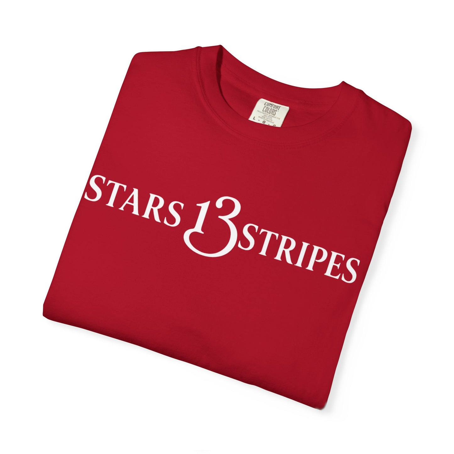 Stars13stripeS T‑Shirt — Vintage Olive Graphic Tee