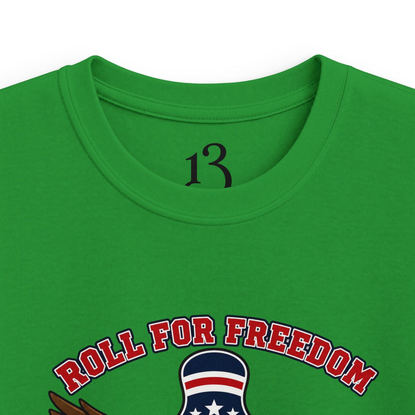 Kids Tee - Bowling Eagle “Roll For Freedom” Patriotic Graphic