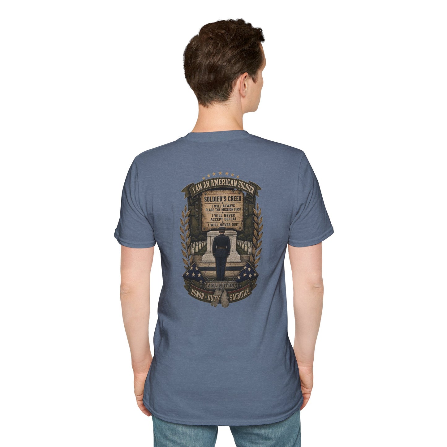 American Soldier Creed T-Shirt — I Am An American Soldier Military Tribute Tee